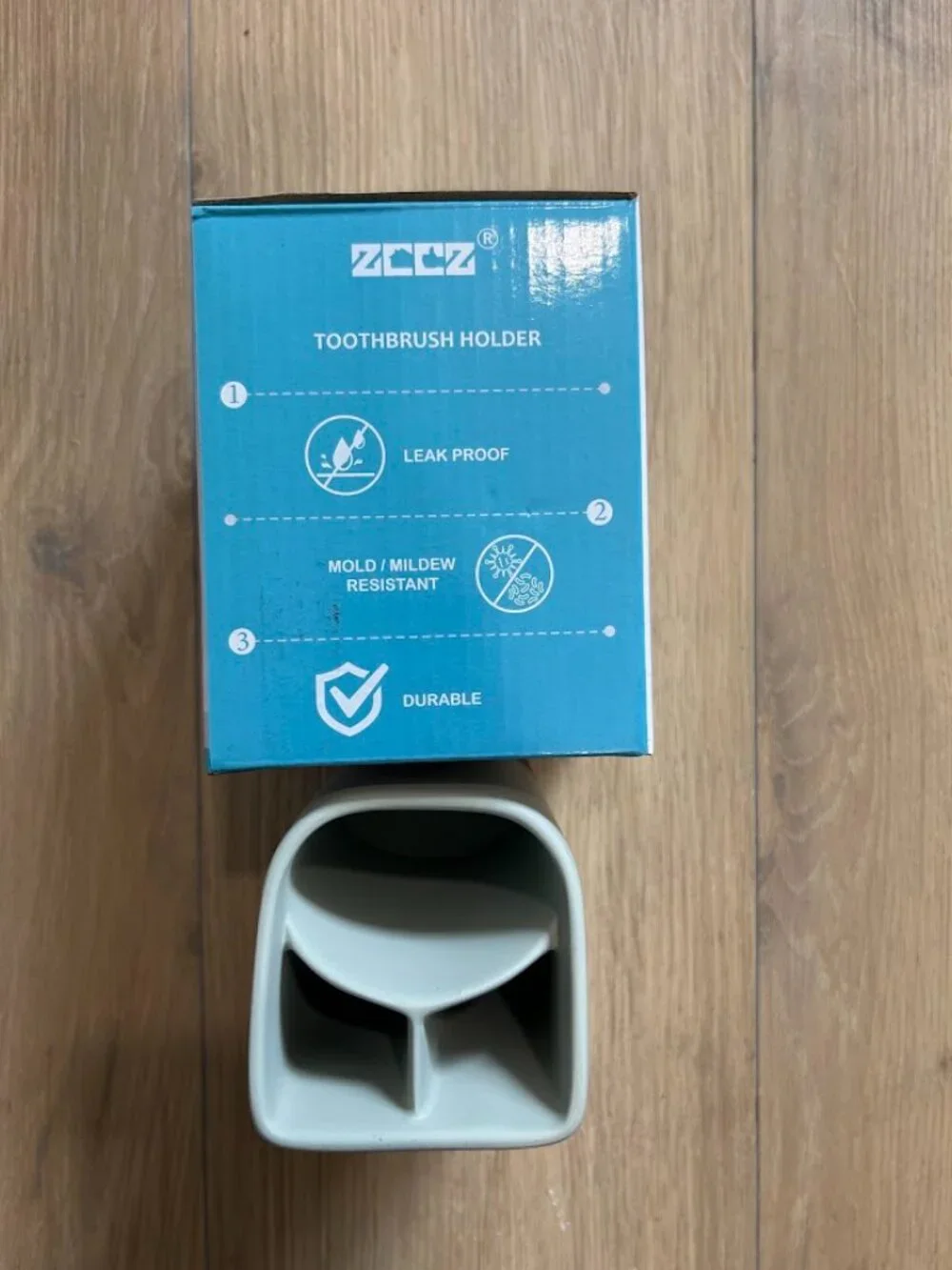 NIB (Sealed Box) - ZCCZ Grey Toothbrush Holder / Desk Organizer
